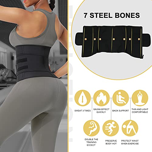 Feelingirl 5Xl Waist Trainer For Women Plus Size Latex Underbust Waist Cincher Postpartum Girdle #TOP2