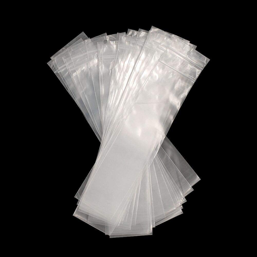 Buste Trasparenti Richiudibili HSLFUAI 50 Sacchetti Trasparenti In