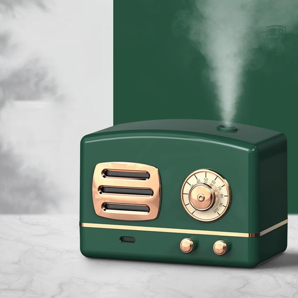 Umidificatore Ambiente Umidificatore ad ultrasuoni di diffusore ad olio essenziale del diffusore ad ultrasuoni PORTATO Light Tranquillo CHIUSO BRONZO DI BRONZO REGALO 250ML Umidificatore(Color:Red Bro