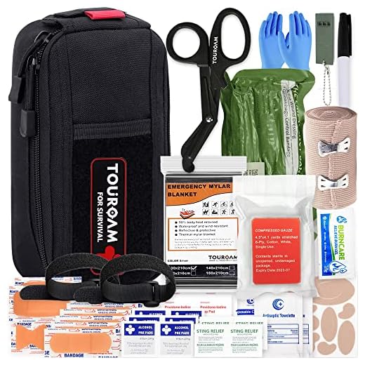 IFAK Trauma First Aid Kit - EDC Tactical Molle Medic Pouch, Emergency Survival Miltary Bleeding Contorl Med Bag for Camping Hiking Bushcraft