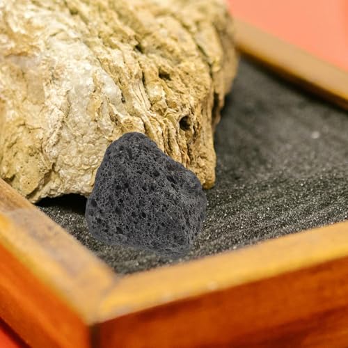 Cabilock 1 Beutel Natürliche Lavasteine Lavasteinkiesel Feuersteingranulat Vulkanische Feuerstelle Lavasteine ​​Für Kamine Feuerstellen Pflanzenanbau Und Aquarien
