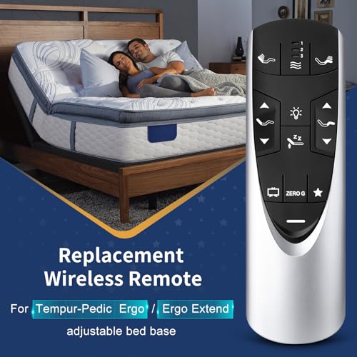 Replacement Remote for Tempurpedic Ergo/Ergo Extend Adjustable Bed Base, RF358A RF502A Wireless Remote Control - Image 3