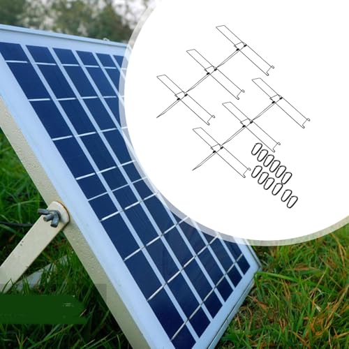 Wswqop Acessórios de Viagem para Suportes de Painel Solar Dobráveis, 6 Peças