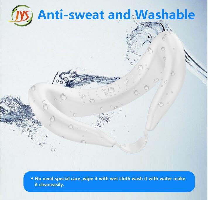 Coyktonty Silicone VR Face Cover Eyecups for Meta Quest 3, Reduces Light Leakage Dust and Sweat Resistant Mask (Black)