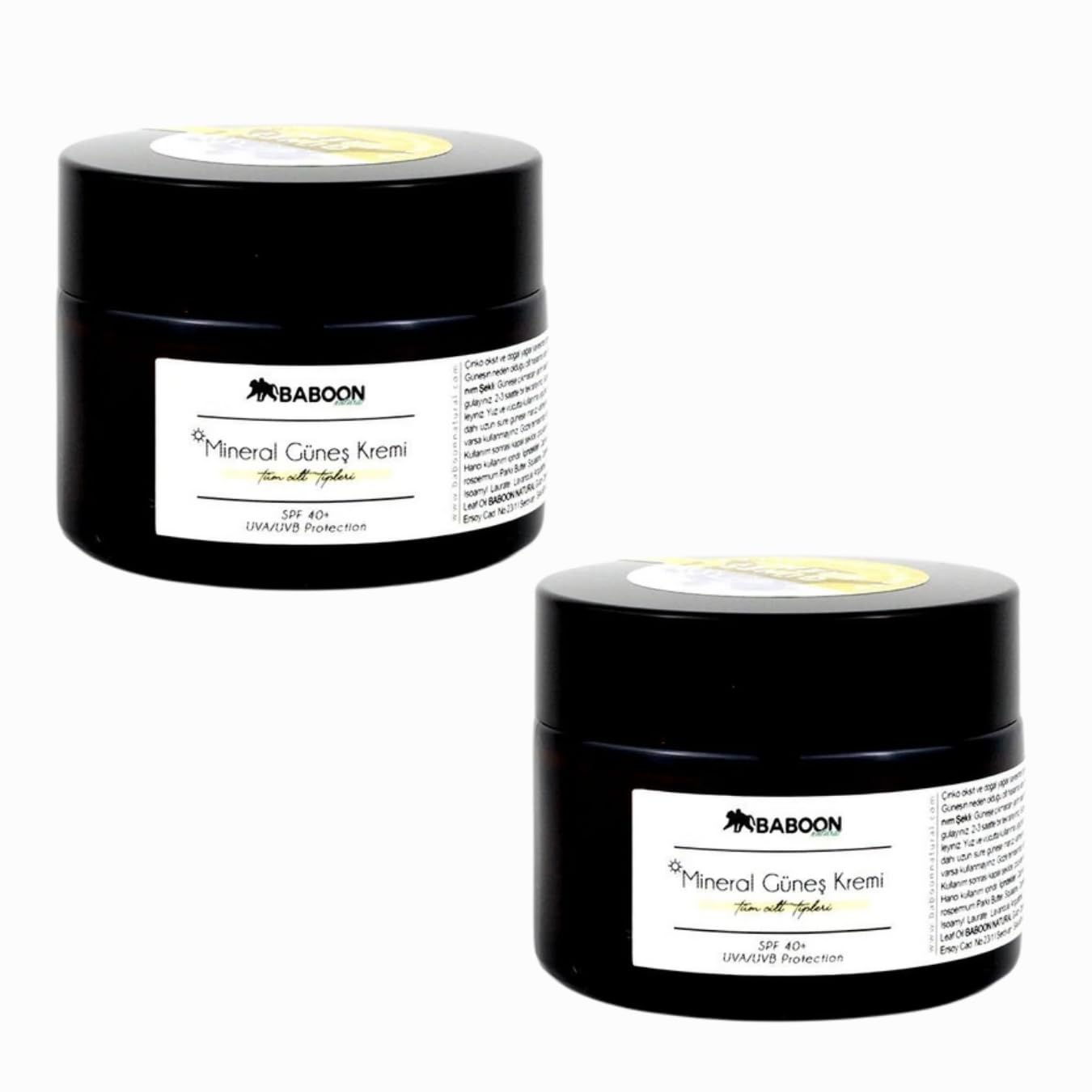 Natural Mineral Sunscreen Non Nano Zinc Oxide SPF 40 50 ml - Pack of 2