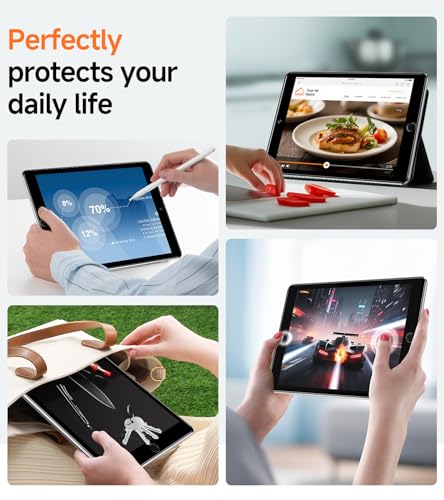 Image of SMARTDEVIL 2 Pack Screen Protector for iPad 9th /8th /7th Generation (2021 /2020 /2019, 10.2 Inch) with Easy-Install Tray[Military Grade Shatterproof]9H+ Hardness Tempered Glass, HD Clarity, Dust & Bubble Free