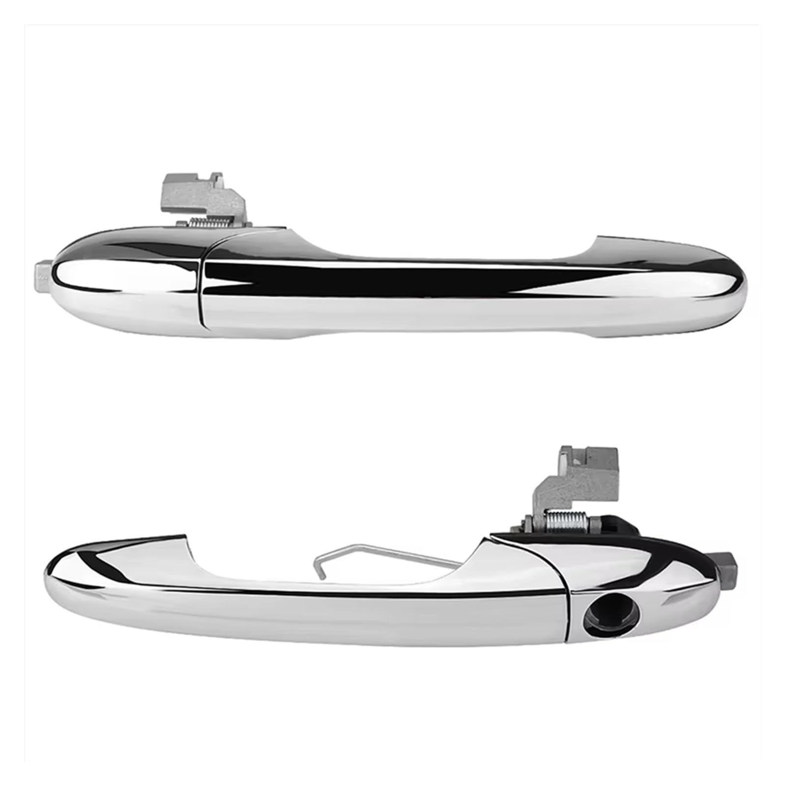 Byskjz One Color Car Outer Door Handle Replacement For Alfa For Romeo 147 2000 2001 2002 2003 2004 2005 2006 2007 2008 2009 2010 1Pair Exterior Door Handle Chrome 68069942Ac