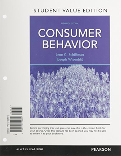 Consumer Behavior, Student Value Edition 0133354652 Book Cover