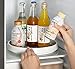 Lawei 4 Pack Pantry Cabinet Lazy Susan Turntable - 10 Inch Non-Slip Lining Kitchen Storage Turntable for Cabinet, Pantry, Refrigerator, Countertop - Spinning Organizer for Spices, Condiments, Baking