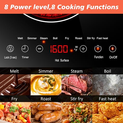 image for Karienvir 2 Burner Electric Cooktop 110v, 24 Inch Electric Stove Count