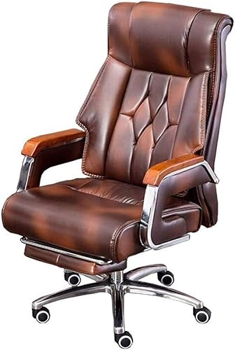 Managerial Chair Reclining Office Chair with Footrest - 240kg Big and Tall Office Chair with Lumbar Support, High Back Executive Office Chair for