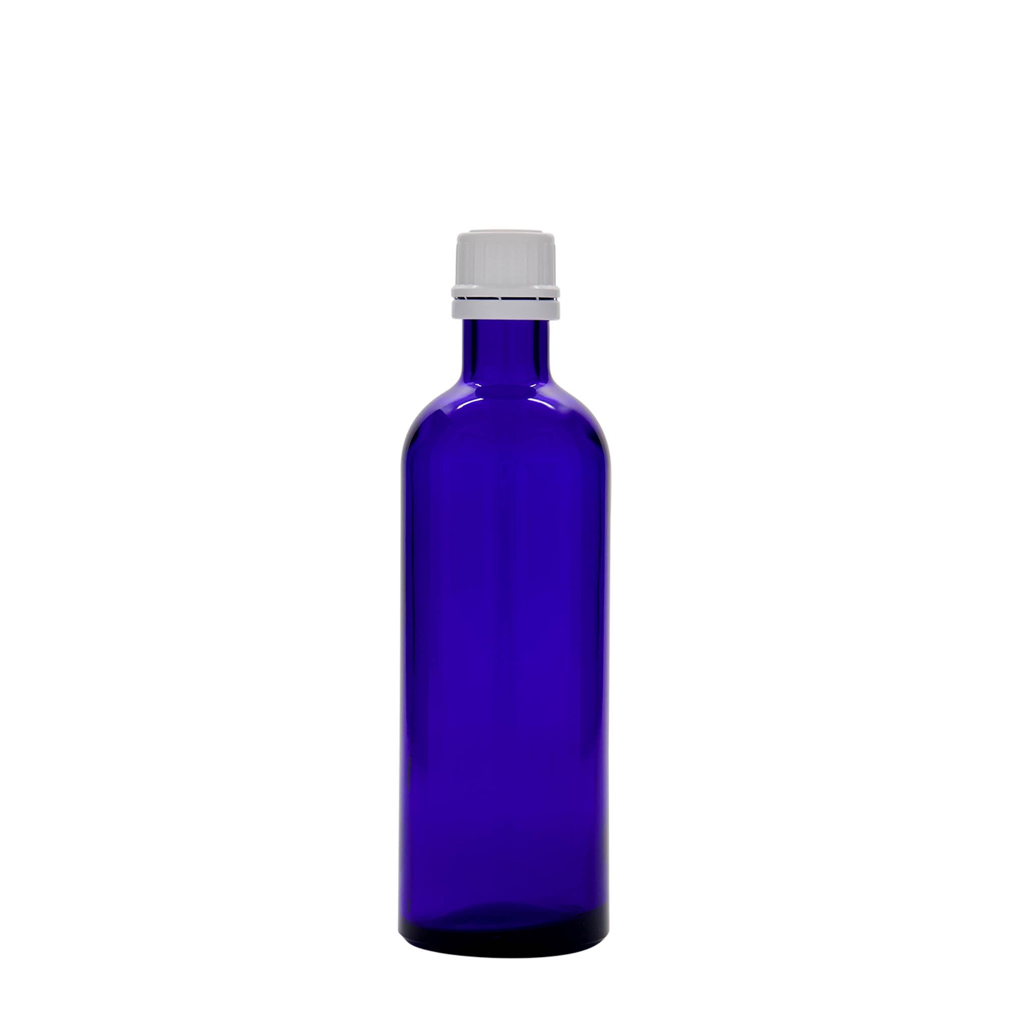 24er Set Medizinflaschen 200 ml aus Blauglas für Lichtschutz und sichere Aufbewahrung