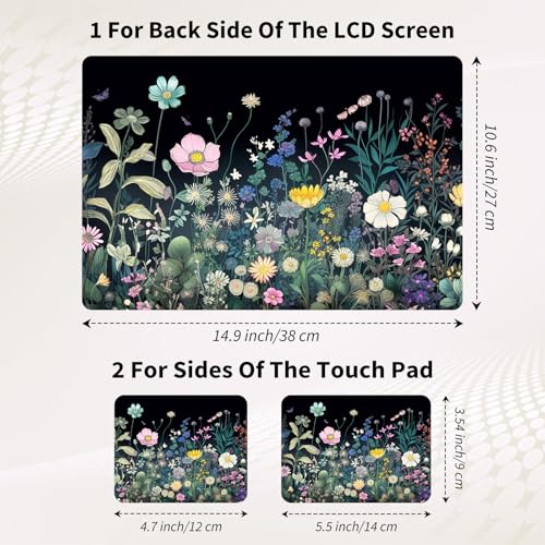 Adhesivo para portátil de 15,6 impermeable y protector de vinilo extraíble de 12 a 15,6" 3