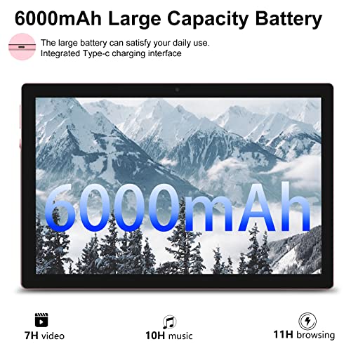 Image of IWEGGO Android 15 Tablet, 10 Inch 12GB RAM + 64GB ROM / 1TB Expansion, 1.8Ghz Quad-core Processor, 8MP Camera 6000mAh Battery, 1280*800 Touchscreen, 2 in 1 Tablets with Keyboard Case Mouse Stylus