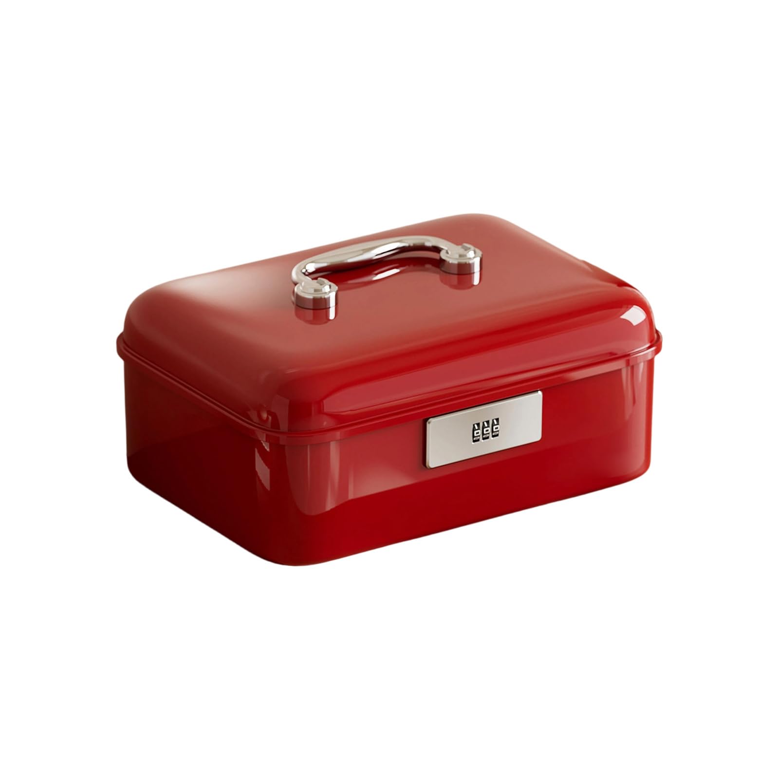 Snorvixre Sturdy Password Protected Organizers Box Sturdy Portable Travel Container for Secure Item Storage Kids Valuables Security Box