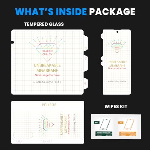 Image of ArmourPro Front and Back Screen Protector for Samsung Galaxy Z Fold 6 - Ultra Thin TPU Membrane Guard, Bubble-Free, Fingerprint Friendly, Edge to Edge Coverage | Crystal Clear