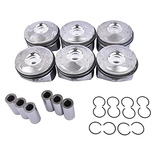 Image of 6PCS LR062617 Engine Piston Rings Kit Replacement for Land Rover LR4 Range Rover Sport Jaguar XE /XF /XJ /F-Type /F-Face 3.0L V6 AJ126 OE# LR041639 AJ126