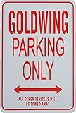 GOLDWING PARKING ONLY SIGN - Mini Signs ideal for the motoring enthusiast