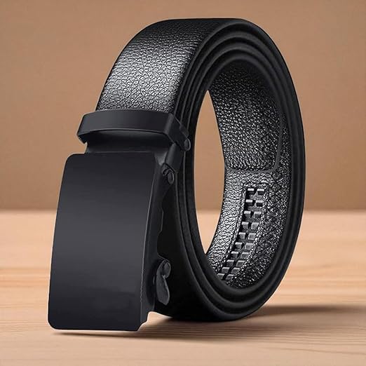 Image of Men's Genuine Leather Belt | Full Grain | Adjustable Fit | Durable Buckle | Formal & Casual Wear | Fit on up to 38 Inches Waist size