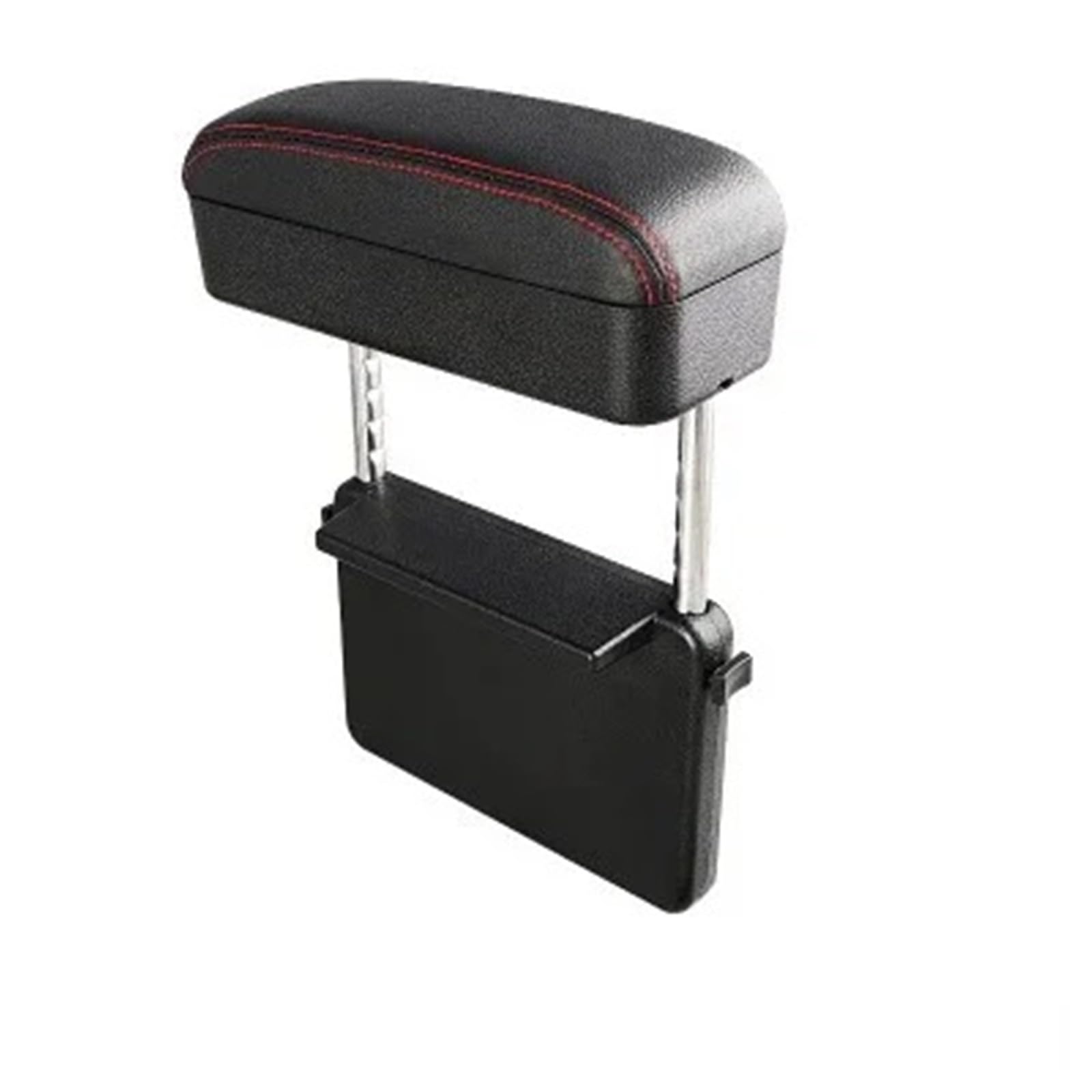 AWGNTQQ Car Armrests Universal Car Armrest Box Elbow Support Adjustable Center Console Styling Auto Seat Gap Organizer(1 PCSblack and red)