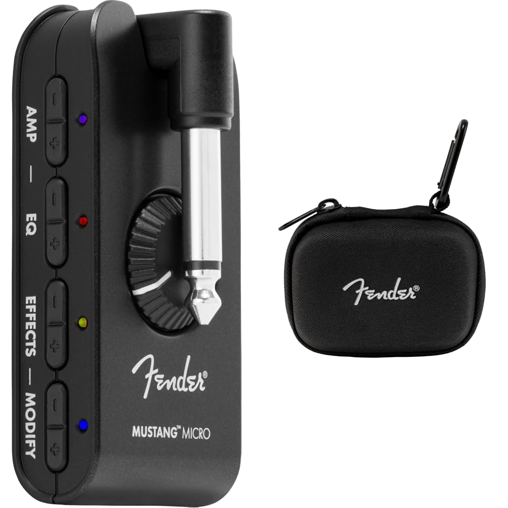 Fender Mustang Micro Amplificatore per Cuffie per Chitarra, con Custodia