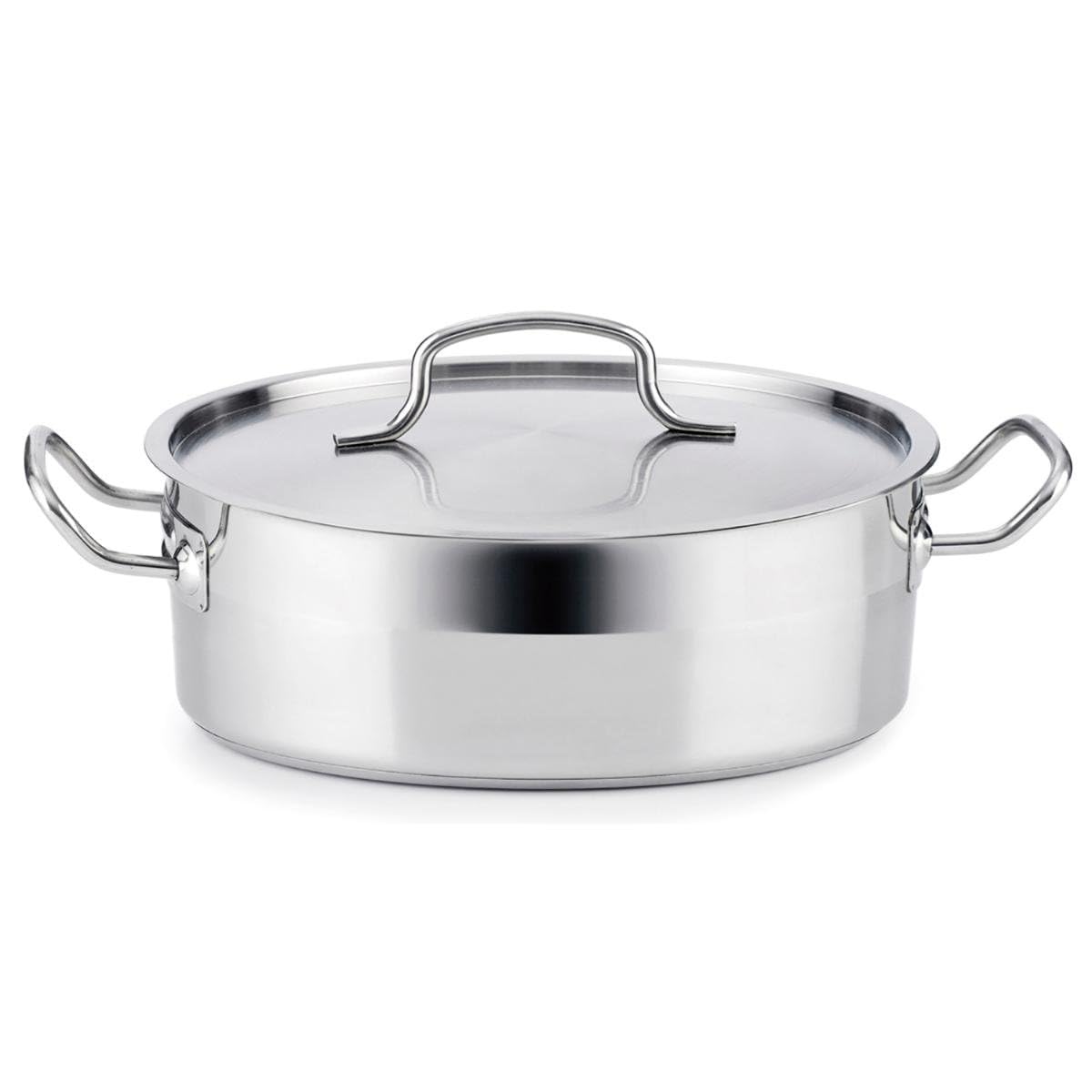 Quid Azzero Stainless Steel Lunch Box 24 x 6 cm – 2.6 L Stainless Steel Suitable for Ceramic Hob Suitable for Induction 100% Hygienic