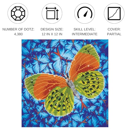 Kit de peinture au diamant Diamond Dotz Flutter by Earth 12x12 cm - 3