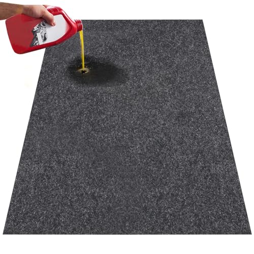 VEVOR Car Garage Mat, 7.4'x17', Shields Against Water, Snow, Rain, Mud, Oil, Durable Slip-Resistant Floor Cover with TPE Leak-Proof Backing, Simple to Maintain & Customizable Size