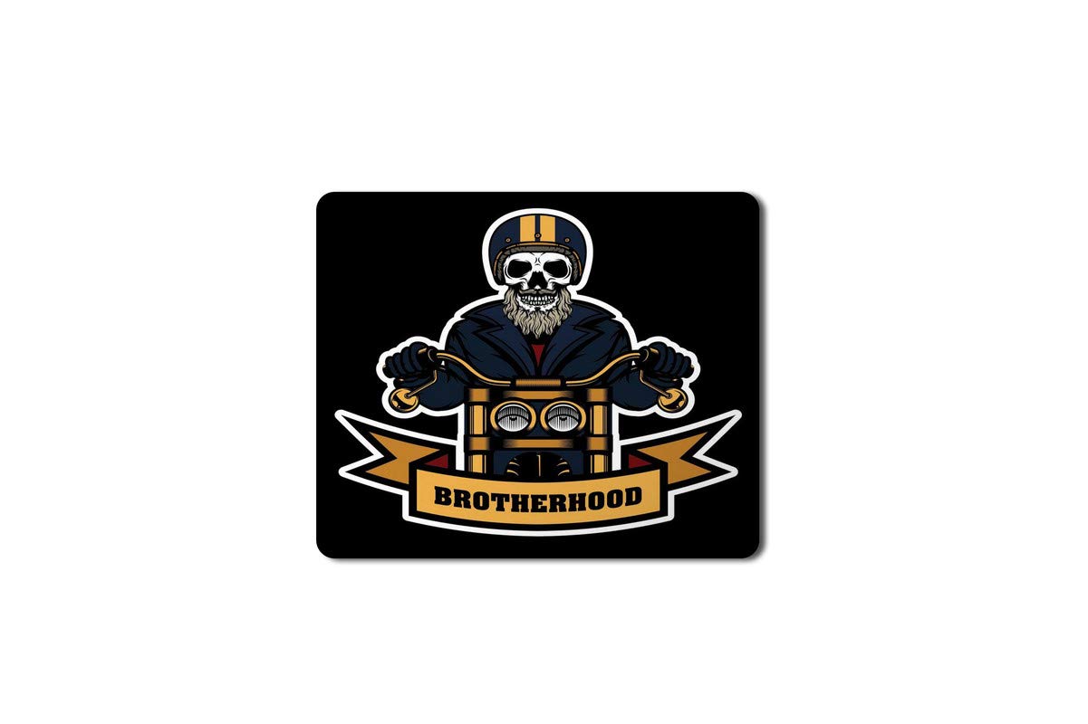 5 Ace Anti Skid Animated Brotherhood Skull Printed Designer Speed Mouse pad for PC/Laptop |7x8.5 Inches