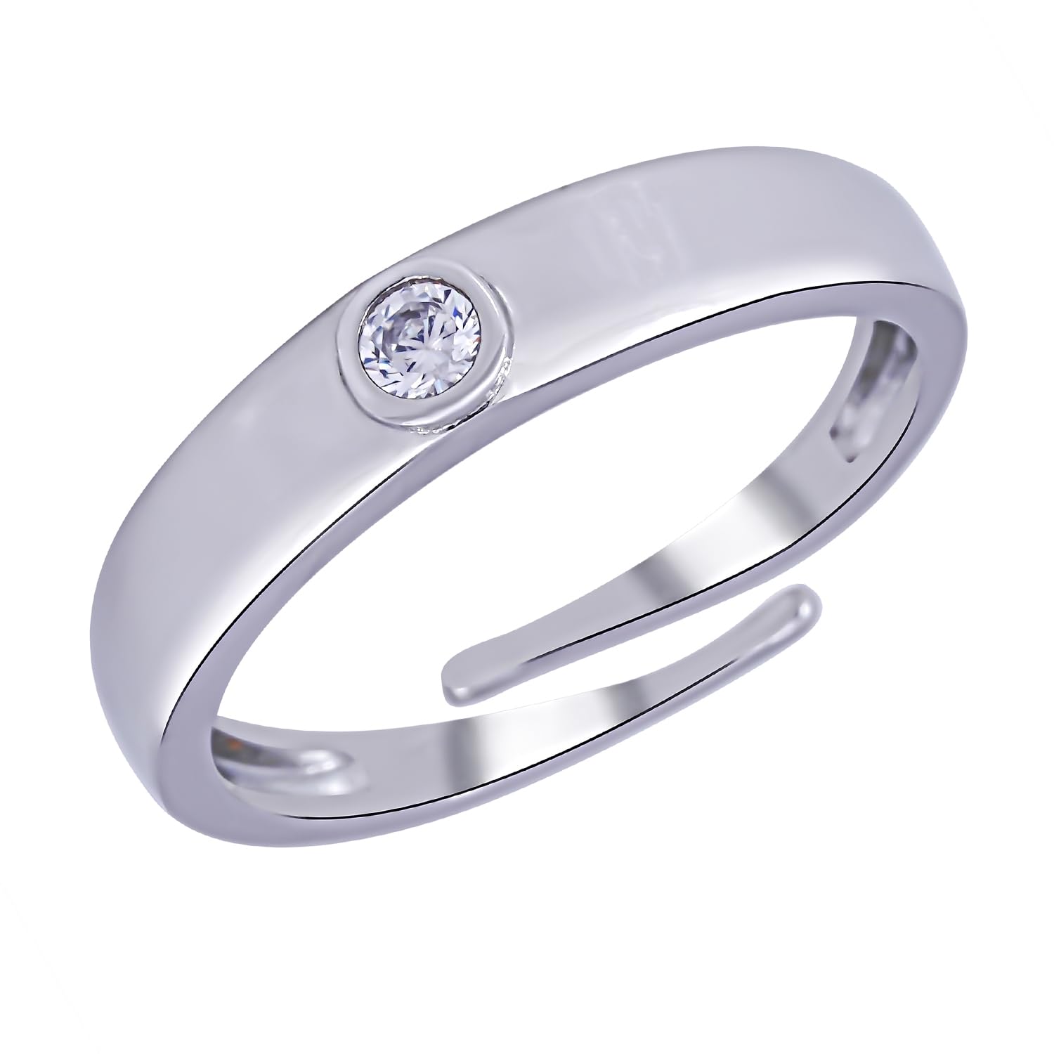 pure 925 silver rings for men - adjustable finger ring for men, sterling silver ring for boys, chandi ki anguthi stylish band