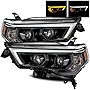 AlphaRex [PRO-Series] Jet Black For 14-20 4Runner Switchback DRL/Sequential Signal LED Tube Dual Projector Headlights