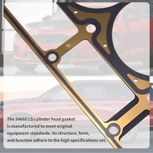 Image of RULLINE 2PCS LS3 5-Layer MLS Head Gaskets Compatible with GM Chevrolet GMC Cadillac 6.0L /6.2L LQ4 LQ9 L96 L76 LY6 L92 L99 Series Engines 12622033