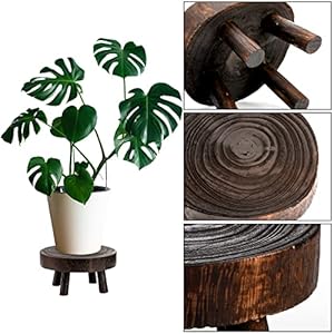 Topzeasetof2miniwoodenstooldisplaystandwoodriserforbonsaiflowerpotsmallpottedplantstandsroundrusticplanterstoolspedestalrisersforgardenpatiohome Urban Country Home Decor Topzea set of 2 mini wooden stool display stand wood riser for bonsai flower pot small potted plant stands round rustic planter stools pedestal risers for garden patio home urban country home decor