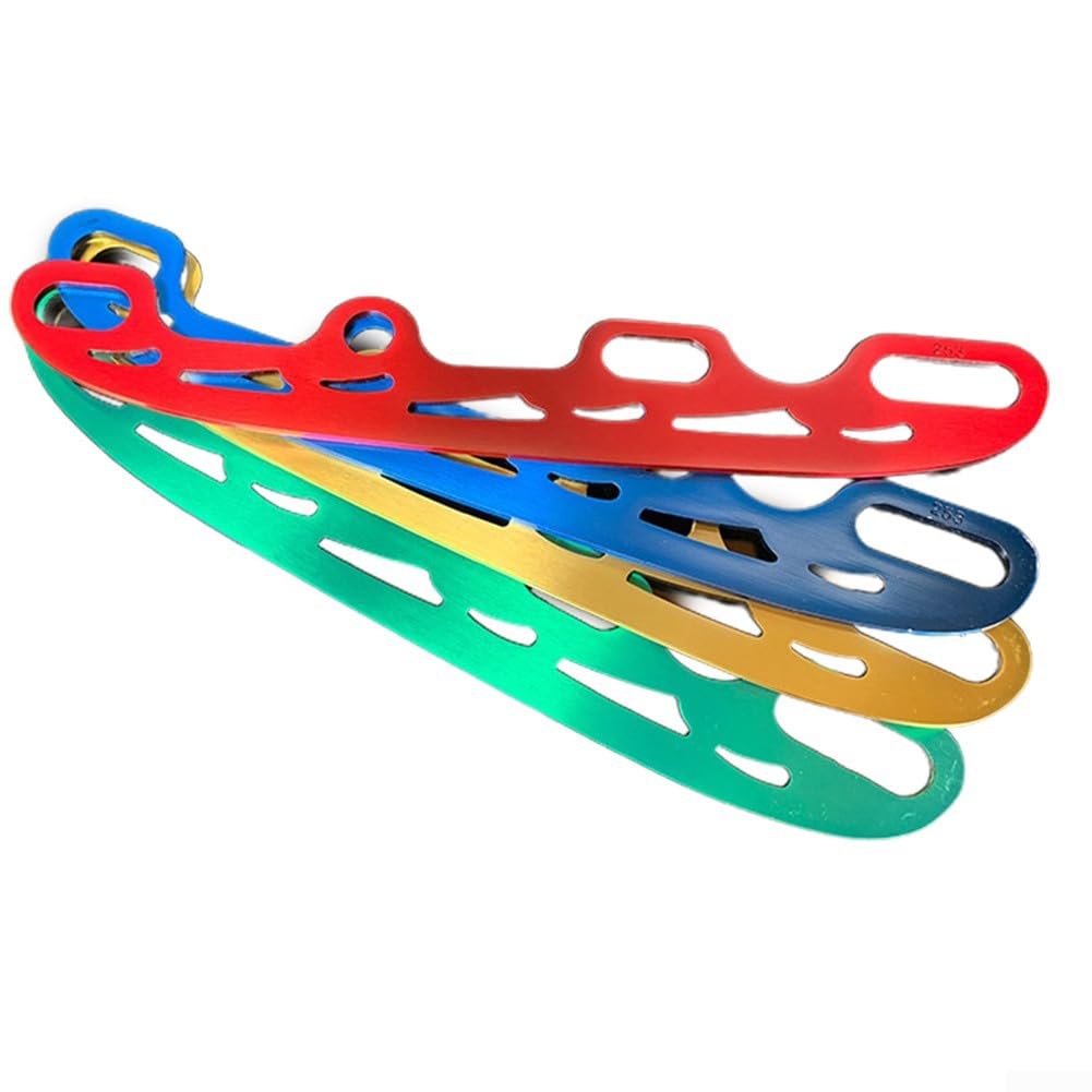 Honseadek Lama per pattinaggio su ghiaccio, 2 pezzi, in acciaio inox, accessorio retrofit, lame in acciaio inox per la conversione dei pattini a rotelle, accessorio ideale per pattinaggio in linea