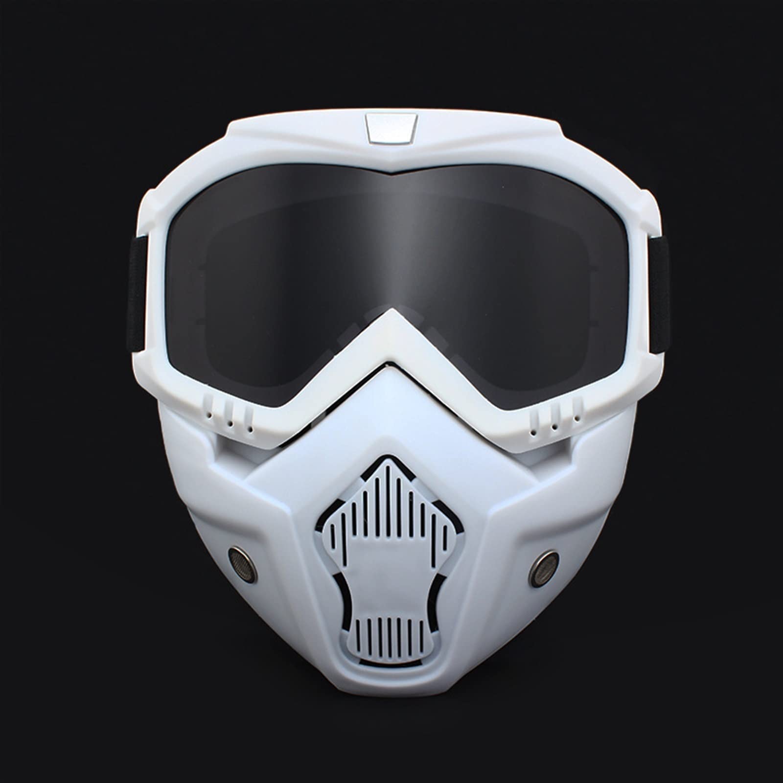 DieffematicHXJ Gogle narciarskie White Cycling Riding Motocross Sunglasses Ski Snowboard Eyewear Mask Goggles Helmet Tactical Windproof Motorcycle Glasses Masks (Color : 2)