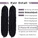 Springy Afro Twist Hair 8 Packs Marley Twist Braiding Hair Pre Separated Spring Twist Hair for Faux Locs Crochet Hair Kinky Twist for Braiding Synthetic Hair Extensions (1b#, 24inch(Pack of 8)