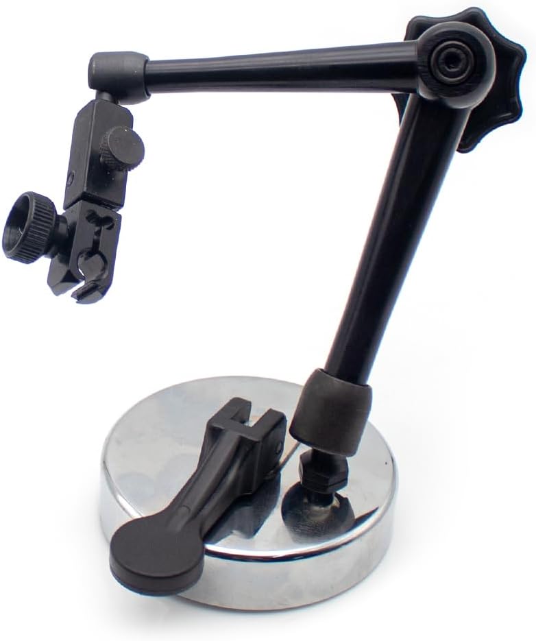 Non-Magnetic Vacuum Suction Cup Dial Indicator Stand Holder Universal Precision Measurement Base with Fine Adjustment Rod