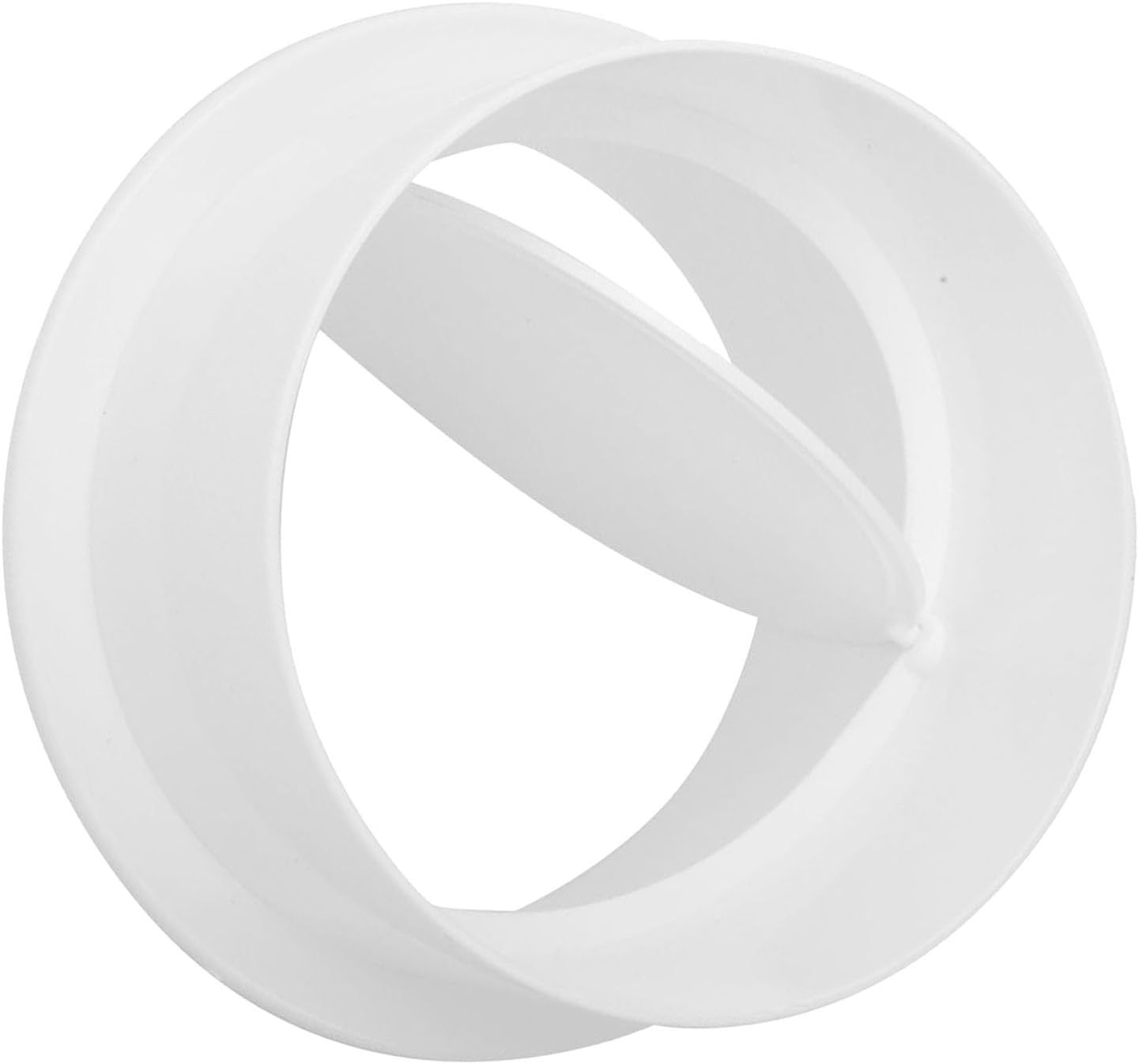 Back Draft Damper, ABS Plastic 4in Vent Accessory with Gravity Closed Leakproof Design for Kitchen Bathroom Toilet