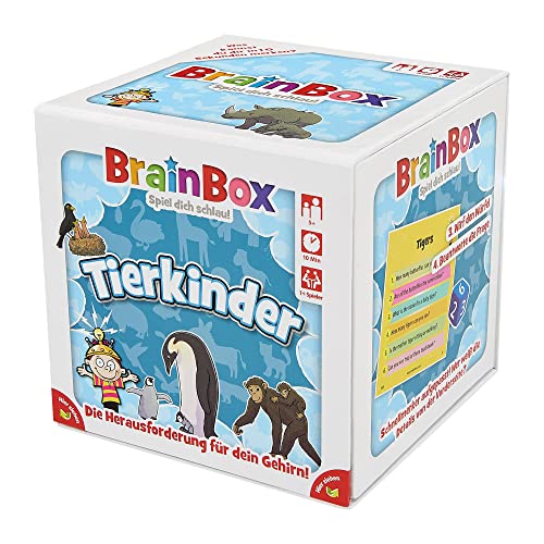 Brain Box 2094904 Tierkinder, Lernspiel, Gedächtnisspiel, Quizspiel für Kinder ab 5 Jahren