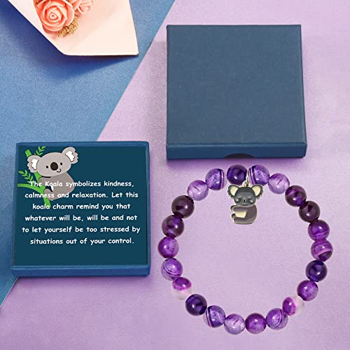 Image of PARTNER Koala Lover Gift Koala Spirit Animal Gift Koala Bracelet Koala Charm Jewelry Inspiration Gift for Friend