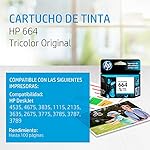 Cartucho HP 664 Colorido F6V28A 14 51t92SepPyL. SL500 . SS150