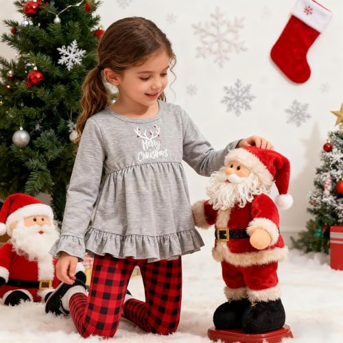 Image of Axumity Kid Girl Clothes Ruffle Sleeve Top Floral Allover Pants 3-9 Years Fall Outfit Set