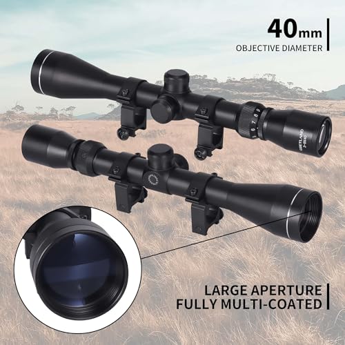 Goetland Rifle Scope 3-9x40 SFP Crosshair R4 Reticle with Ring Mounts for Air Gun Airsoft Hunting Tactical - Image 4