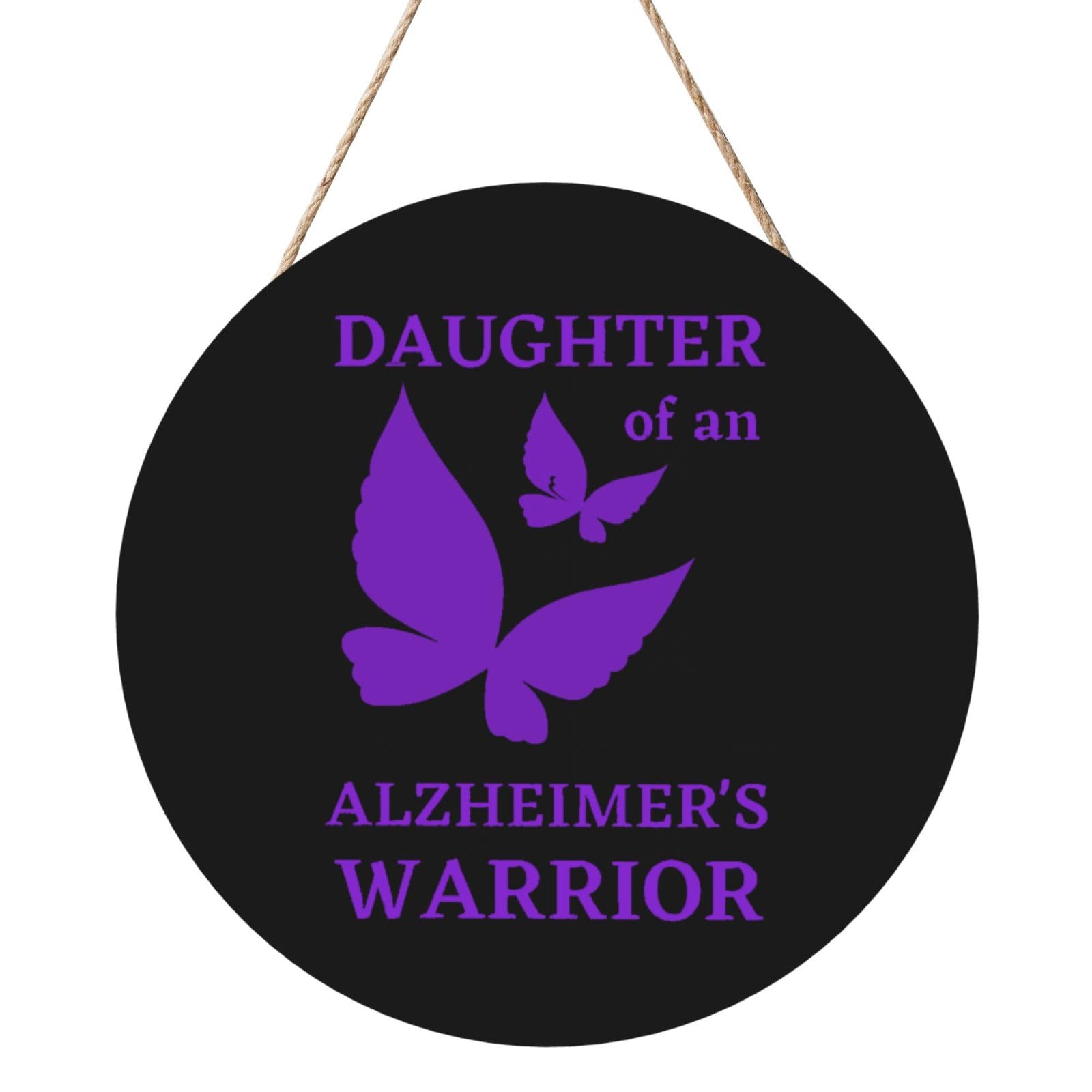 Alzheimers Awareness Month Door Signs Plaques Wood Welcome Sign For Front Door Wall Hanging For Home Farmhouse Office Classroom Party Decoration
