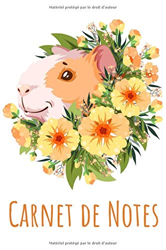 Carnet de Notes: Cahier de 100 pages lignées, format A5 | Un cadeau idéal pour les amoureux des Hamsters et Cochons d'Inde.