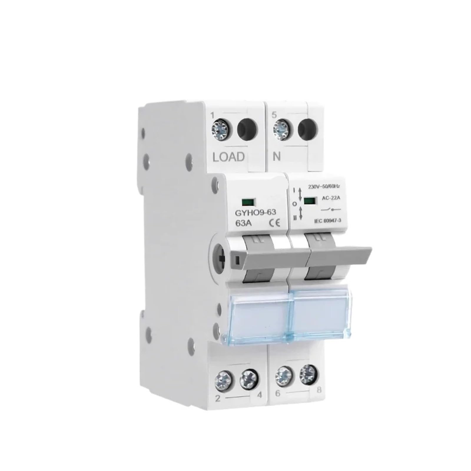 Interrupteur d'isolement de conversion 125A GYHO9-1P pour éviter les courts-circuits de groupe