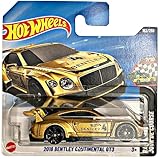 Hot Wheels - 2018 Bentley Continental GT3 - JBC18 - Race Day 7/10 - goldfarbener GT3-Rennwagen als offiziell Lizenziertes Bentley-Modell im Maßstab 1:64 - Mattel 2025 (162/250)