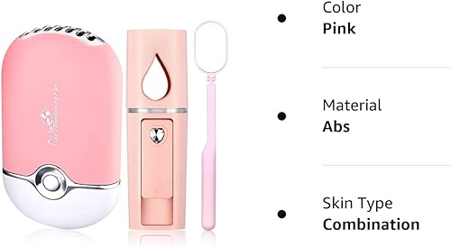 Miniatura 8 de 3 unidades, Nano Mister para extensiones de pestañas, mini ventilador USB para extensiones de pestañas, espejo de pestañas de mano, vaporizador