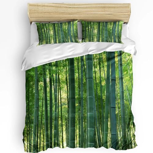 Linge de lit plante vert avec parure de couette soleil haute définition - 2