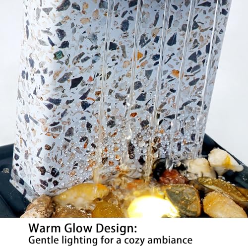 Fontaine à eau de table avec LED et pompe USB pour bureau - 6